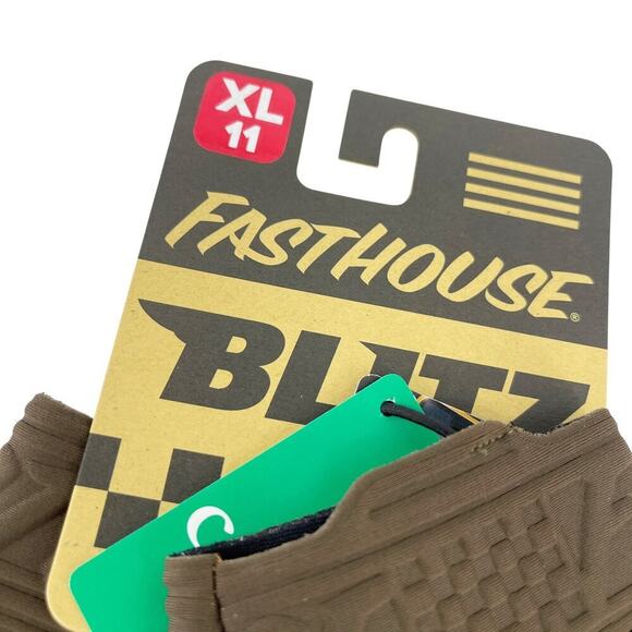 Fasthouse Blitz Glove - Brown Full Finger MTB Size XL NEW with tags! - Picture 2 of 3